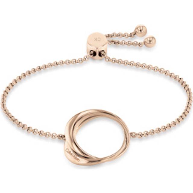 Ladies' Calvin Klein Polished Carnation Gold Ring Bracelet