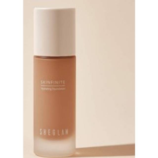 SHEGLAM Skinfinite Hydrating Foundation-Cashew Flawless Dewy Foundation Hydrating Coverage Invisible Pore Concealer Pore-Less Non-Greasy Lightweight Natural S