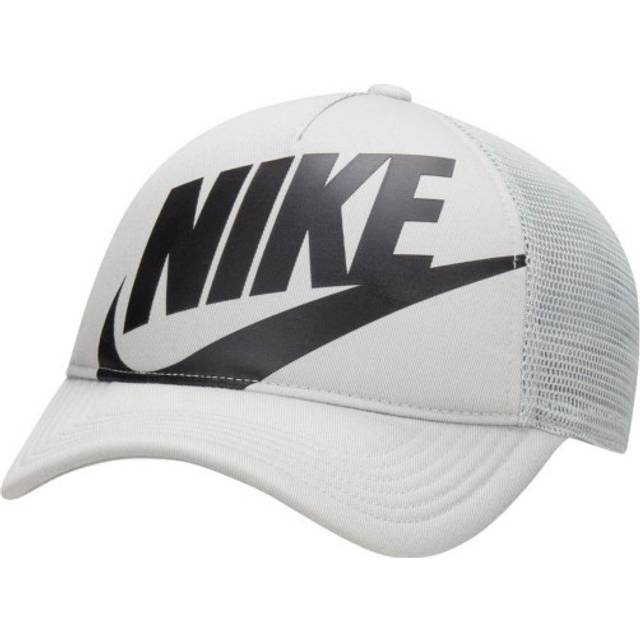 Nike - Grå trucker Keps - Kids Rise Light Smoke Grey/Black Trucker @ Hatstore