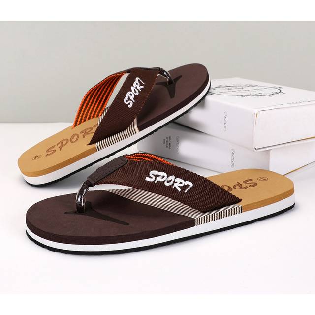 EVA flip flopsandaler för män, lämplig för strand, inomhus, badrum, brun, storlek 40-47 - Kaffebrun (EUR40,EUR41,EUR42,EUR43,EUR44,EUR45,EUR46,EUR47)