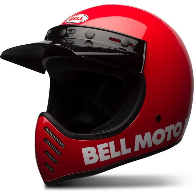 Bell Moto-3 Classic Motocross Helmet, red, Size L for Men
