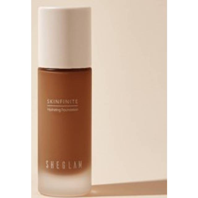 SHEGLAM Skinfinite Hydrating Foundation-Earth Flawless Dewy Foundation Hydrating Coverage Invisible Pore Concealer Pore-Less Non-Greasy Lightweight Natural So