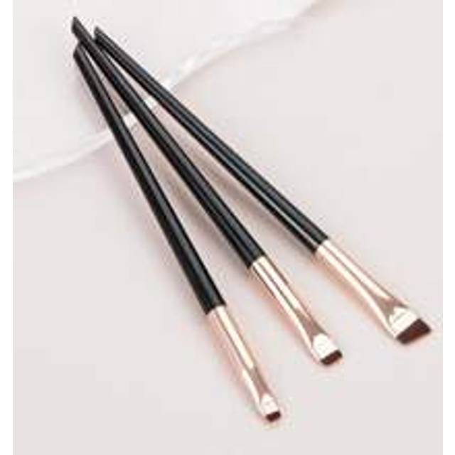 SHEIN 3pcs Makeup Brush Set, Blade Eyeliner Brush Fine Oblique Head Eyebrow Brush Outline Eyeliner Ultra-Thin Eye Shadow Brush Makeup Brush