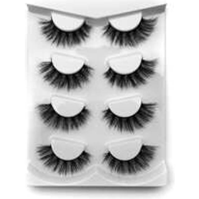 SHEIN 4 Battles full eyelashes thick curling 18mm fluffy and slim eyelashes party eye tail tail long