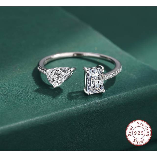 Esberry 1pc Geometric Adjustable Ring Thumb Ring For Women s925 Sterling Silver Fine Jewelry Gift