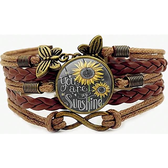 suteyi 1pc Sunflower Layered String Bracelet For Women, Ideal Gift For Wife, Daughter, Mom On Birthday, Mother&#39;s Day Valentines,Mom,Mother,Mother&#39;s Day,Gift