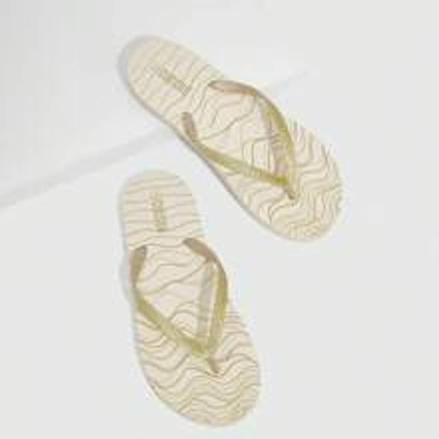 Grefit Woman Shoes Toe Post Flip-Flops, Fashion Home Beige PVC Flip Flops For Summer Vacation Shoes Summer Back To School Shoes College Student Shoes Spring
