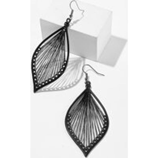 Dellgoo 2pcs Bohemian Style Handmade Leaf Earrings, Women&#39;s Exaggerated Braided Tree Leaf Drop Earrings