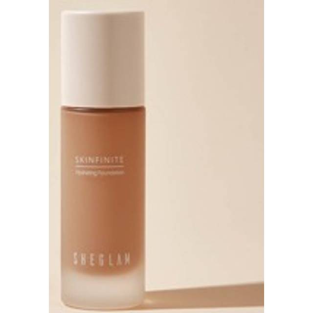 SHEGLAM Skinfinite Hydrating Foundation-Peach Flawless Dewy Foundation Hydrating Coverage Invisible Pore Concealer Pore-Less Non-Greasy Lightweight Natural So