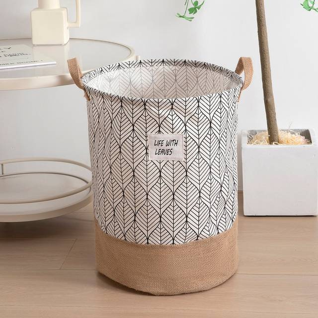 SHEIN 1pc Geometric Pattern Laundry Hamper, Fabric Waterproof Foldable Laundry Basket Hamper For Home Dress Pants Shoes Jeans Boots Skirtlaundry Hamper,Wash