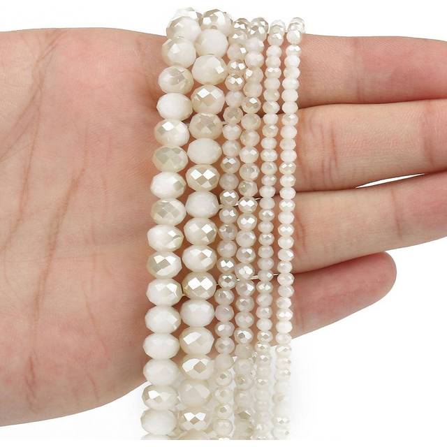 SHEIN 1strand Fashionable Artificial Crystal DIY Bead For Women For DIY Jewelry Making