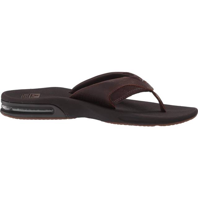 Reef Mens Leather Fanning Brown Sandals - Size UK 14
