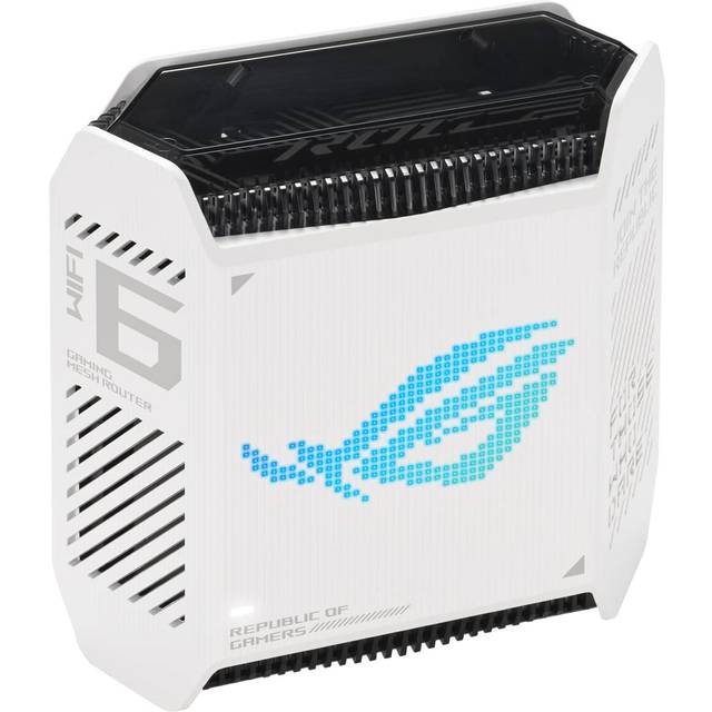 ASUS ROG Rapture GT6 - Wifi-system - (router) - upp till 270 kvadratmeter - mesh 1GbE, 2.5GbE - Wi-Fi 6 - Dubbelband