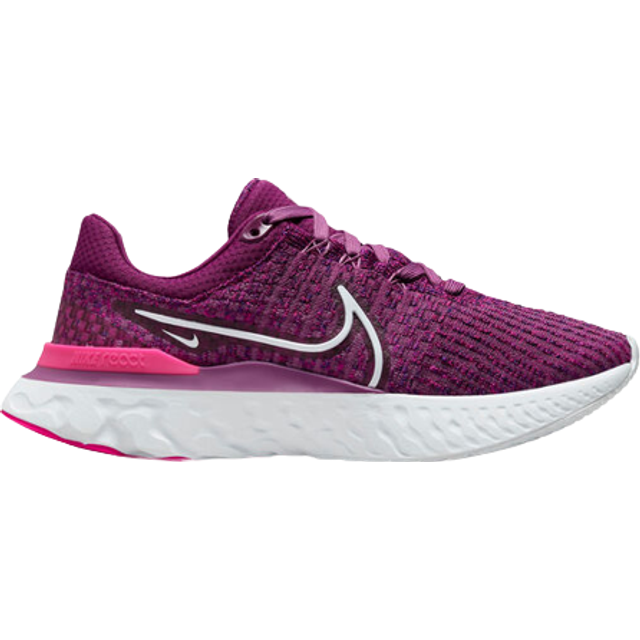 Nike React Infinity Run Flyknit 3 Neutral Running Shoe Women - Pink, Red, Size 4 - pink