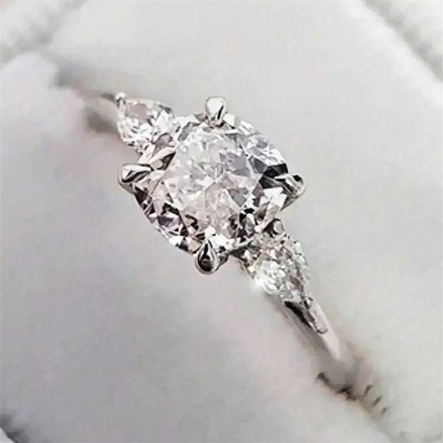 SHEIN 1 PC Gorgeous Cubic Zirconia Ring For Women For Wedding Engagement Anniversary Party Band Jewelry Valentine&#39;s Day Gift,Mom,Mother,Mother&#39;s Day,Gift