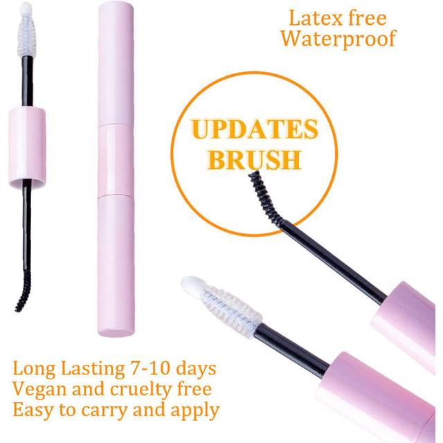 SHEIN 10ml Pink Diy Bottle Lash Bond And Seal Cluster Glue For Eyelash Extensions, Strong & Latex-free Adhesive, Individual/cluster Lash Application Makeup