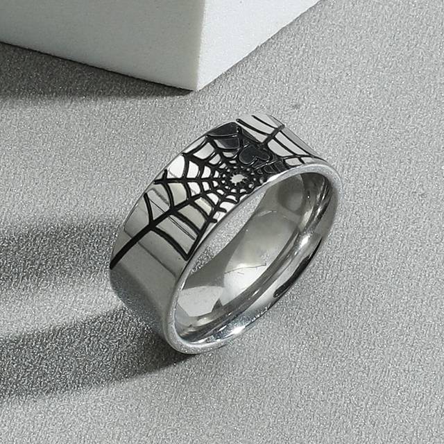 SHEIN Fashionable and Popular Men Stainless Steel Ring for Jewelry Gift and for a Stylish Look
