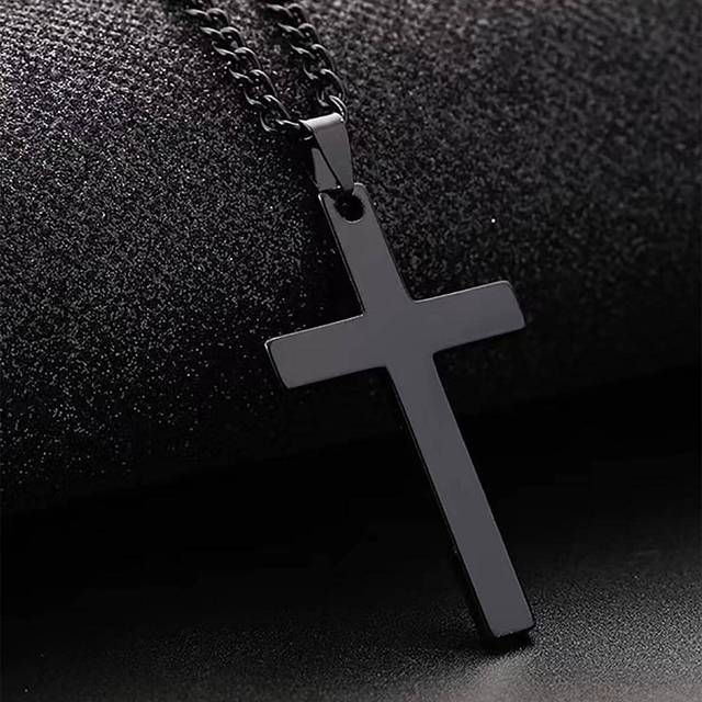 SHEIN Men Cross Charm Necklace, For Jewelry Gift And Party