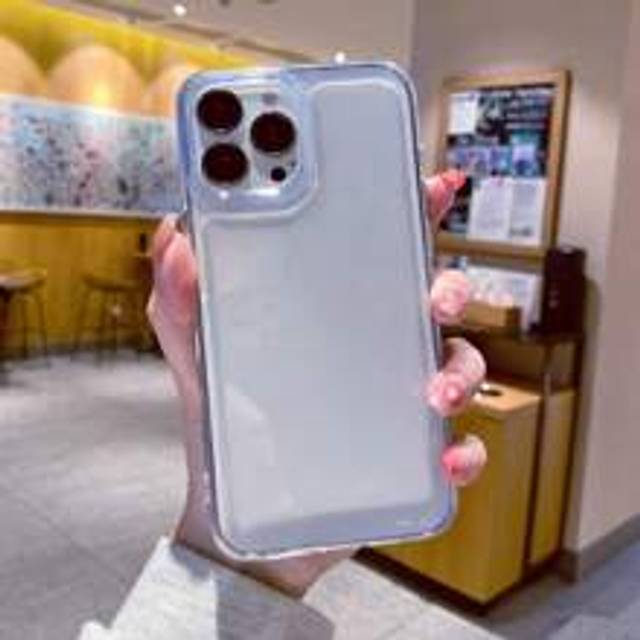 2.0 Transparent Space Fodral Kompatibel med Iphone 15, 14promax Elektropläterad Independent Button Anti-fall 11 Mjukt Fodral, Unisex Style - Genomskinlig (Multi-size)