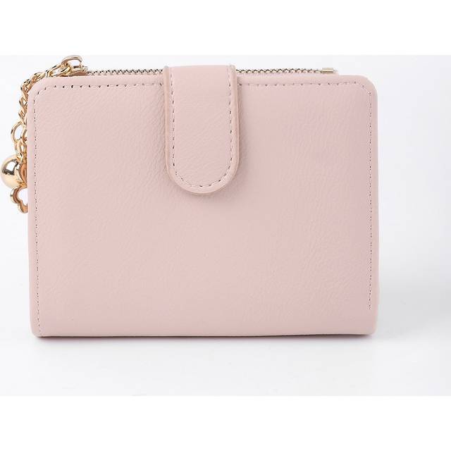 SHEIN Clover & Ball Decor Pocket Wallet Small ID Window Bi-Fold Women Wallet Mini Thin Lightweight Zipper Credit Card Cash Portable Minimalist Fashion Moder