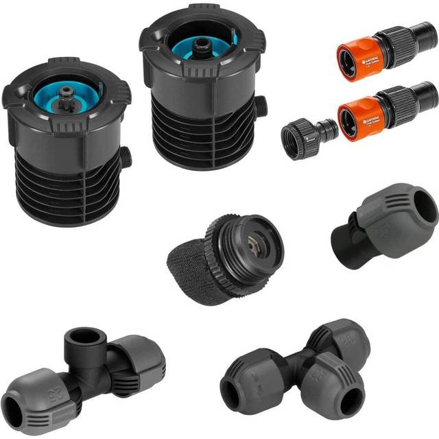 Gardena Sprinkler System Starter Set Pipeline: Complete starter set for the pipeline system, water intake all around the house...