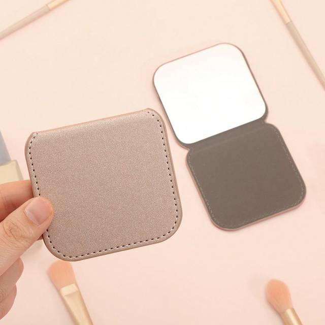 SHEIN 1 PC DIY Stainless Steel Table Makeup Mirror Perfect Gift For Wedding Party Birthday Valentine&#39;s Day Graduation And Mother&#39;s Day To My Friend Great Qu