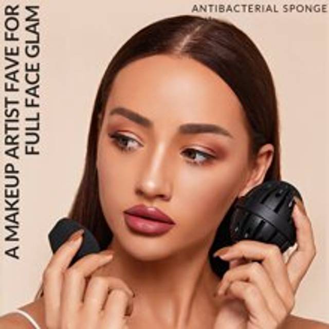 MåNgfasetterad Makeupsvamp Mjuk Makeupblender FöR Foundation Highlighter Konturblandning Snabbtorkande SköNhetssminkverktyg PåSk Mors Dag Fars Dag Exa - Svart