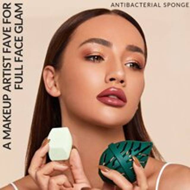 MåNgfasetterad Makeupsvamp Mjuk Makeupblender FöR Foundation Highlighter Konturblandning Snabbtorkande SköNhetssminkverktyg PåSk Mors Dag Fars Dag Exa - Grön