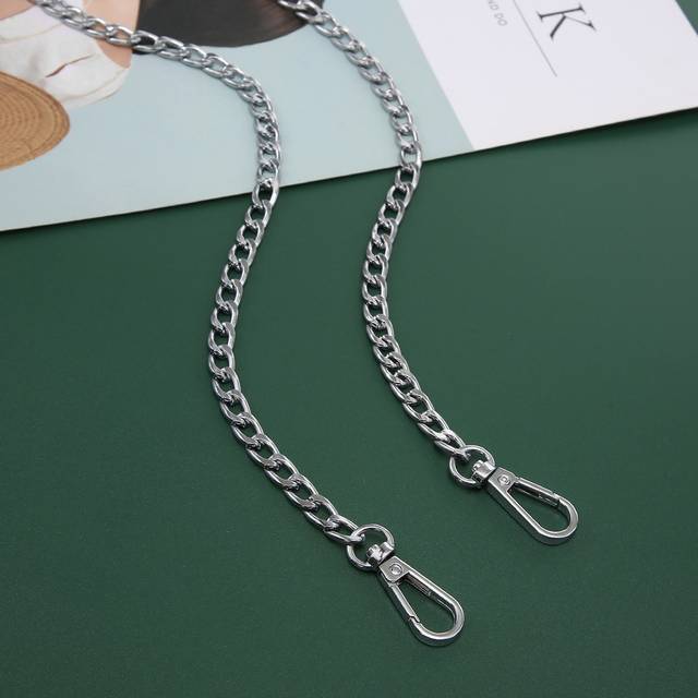 SHEIN O Shape Aluminum Metal Chain 0.6CM 6MM Straight Gold Designer Purse Bag Strap Handle Replacement Accessories Hardware Quality Portable Bag Accessories