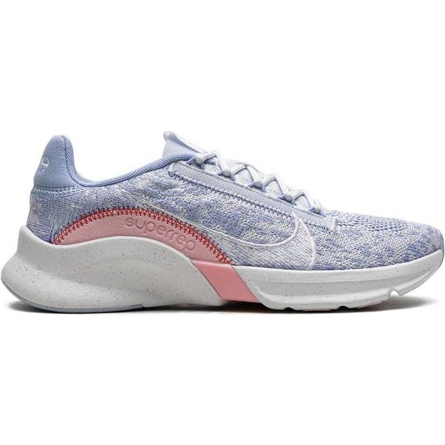 (WMNS) Nike SuperRep Go 3 Flyknit Next Nature 'Grey Pink' DH3393-005 - Grey/Summit White/Cobalt Bliss - 6
