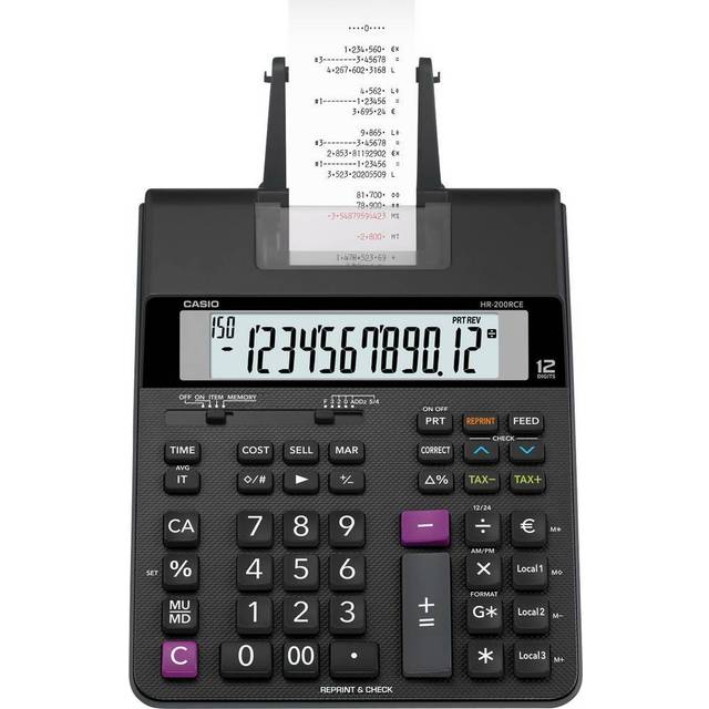 Casio HR-200RCE 2 Colour Print Calculator