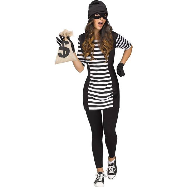 Burglar Babe Women's Costume - Black&#47;White (S/M)