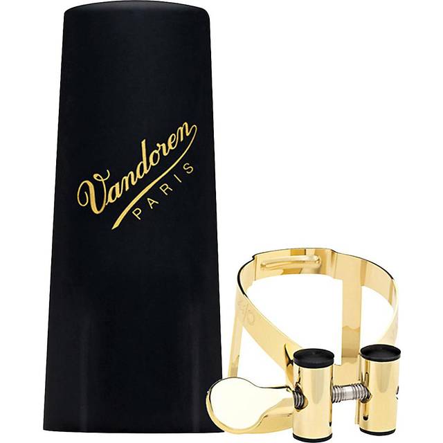 Vandoren M/O Alto Sax Ligature Plated Gold M/O with Plastic Cap