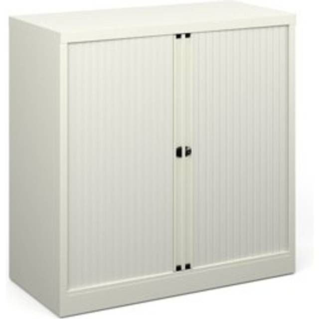 Bisley Systems Storage Low Tambour Cupboard - White