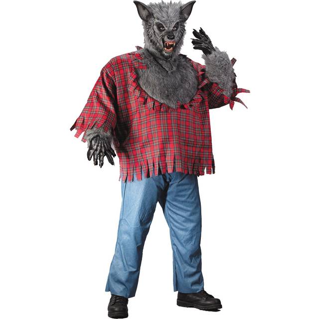 Werewolf Plus Size Men's Costume - Red (PL)