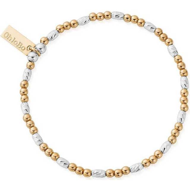 Gold And Silver Dainty Sparkle Bracelet GMBDSP