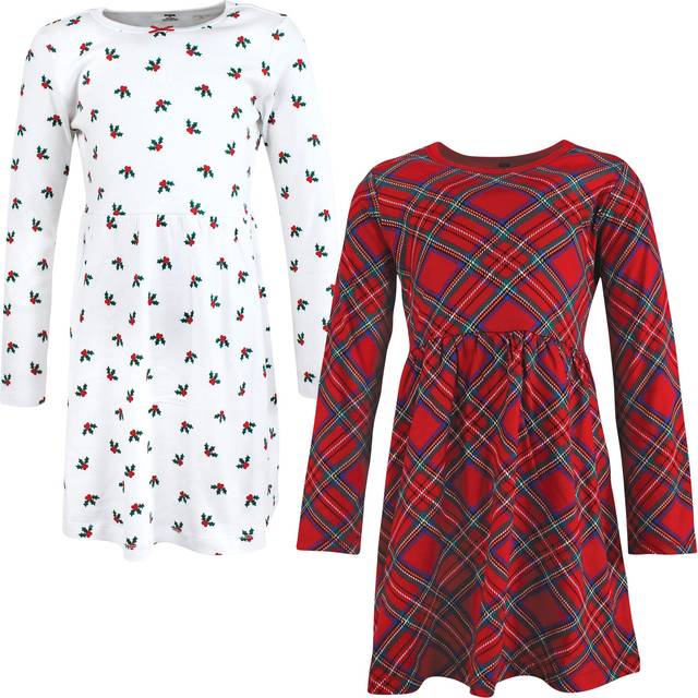 Hudson Baby baby girls Hudson Infant and Toddler Girl Cotton Dresses  Red Tartan  0-3 Months Casual Dress  Red Tartan  Months US