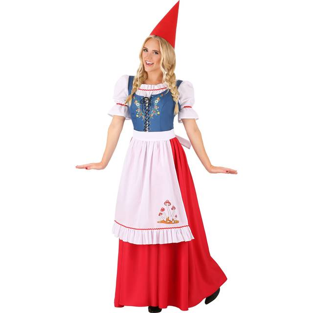 Garden Gnome Costume for Women | Gnome Costumes - Blue&#47;Red&#47;White (XL)