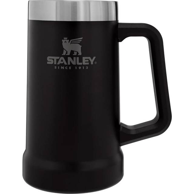 Stanley Adventure Big Grip Beer Stein 24 oz  Mug Keeps Beer Cold for Hours  Holds 2 Cans of Beer  Insulated Stainless Steel