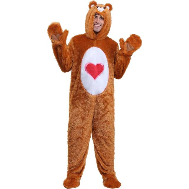 Plus Size Classic Tenderheart Bear Care Bear Adult Costume - Yellow&#47;Red&#47;White (8X)