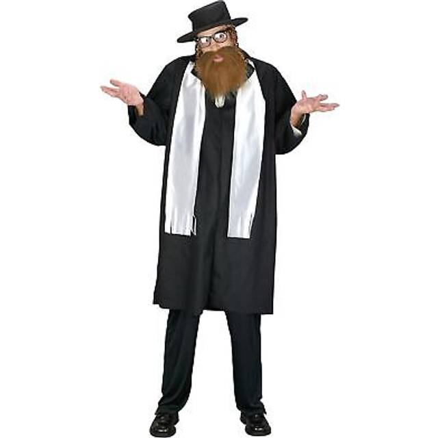 Adult Rabbi Uniform Costume | Religious Costumes - Black (One-Size)