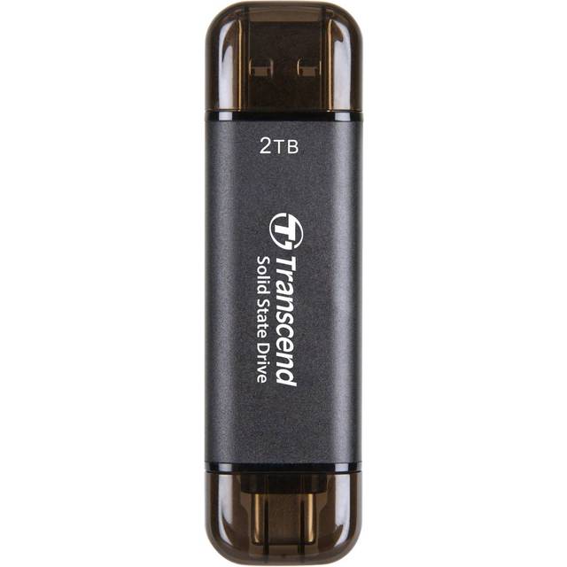 Transcend Bärbar extern SSD USB-C & USB-A 2 till ESD310C USB 10 Gbps - TS2TESD310C