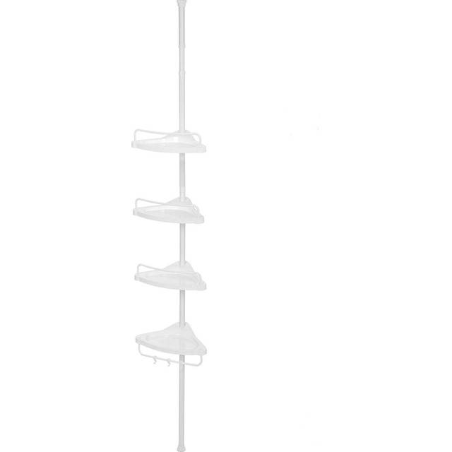 Bathroom Corner Shelf, White