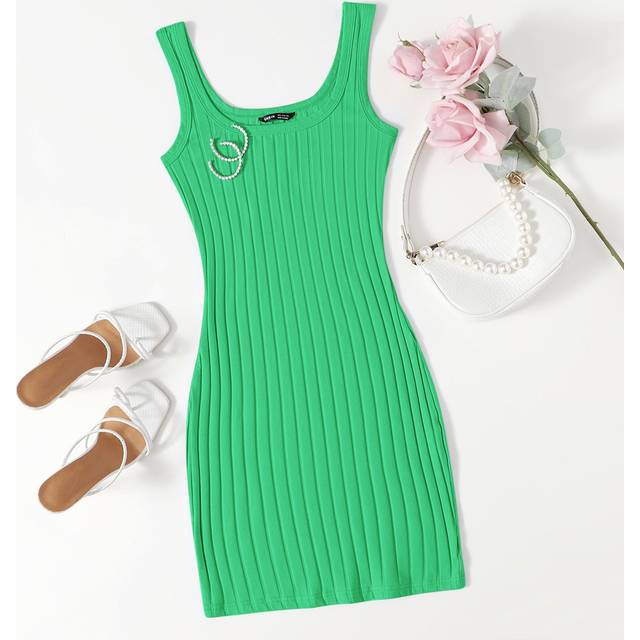 SHEIN Rib-knit Bodycon Dress