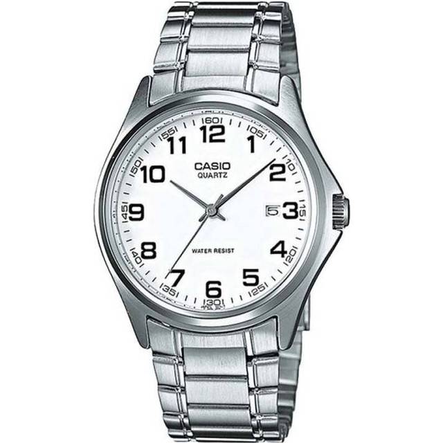 Casio Mtp-1183a-7b Enticer Series Analog White Dial Stainless Steel Men's Watch