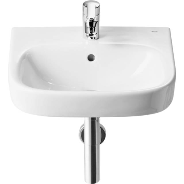 Roca Debba Cloakroom Basin 1 Tap Hole 450mm x 370mm 32599700U - White