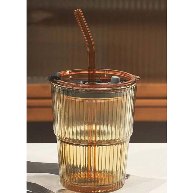 SHEIN A 450ml slushy cup milk glass breakfast glass juice glass