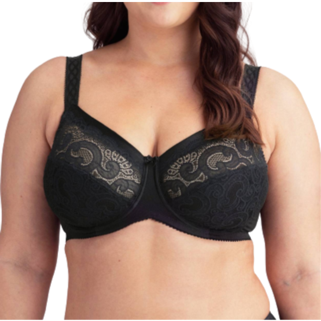 Miss Mary Wonder Minimizer Bra - Black - C 85 * Kampanj *