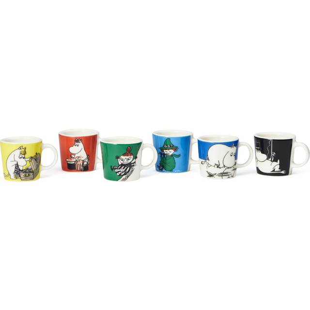 Moomin Arabia Mumin minimuggar 6-pack Första classic Multi