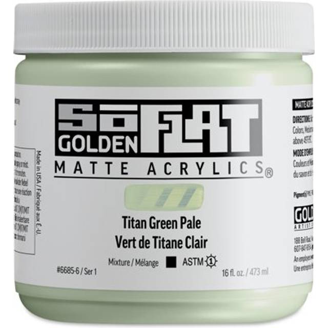 Golden : SoFlat : Matte Acrylic Paint : 473ml : Titan Green Pale